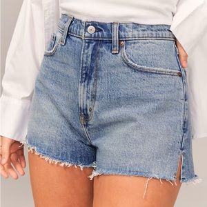 Abercrombie Curve Love High Rise Mom Shorts